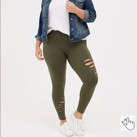 ⭐️SOLD⭐️🆕💚TORRID Deconstructed Premium Legging- NWT💚 - Picture 7 of 7